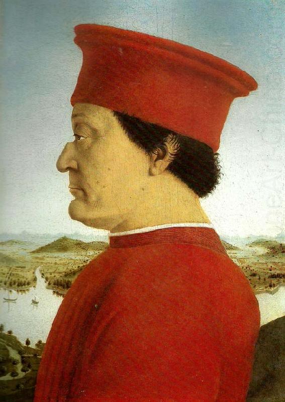 portrait of federico da montefeltro, Piero della Francesca